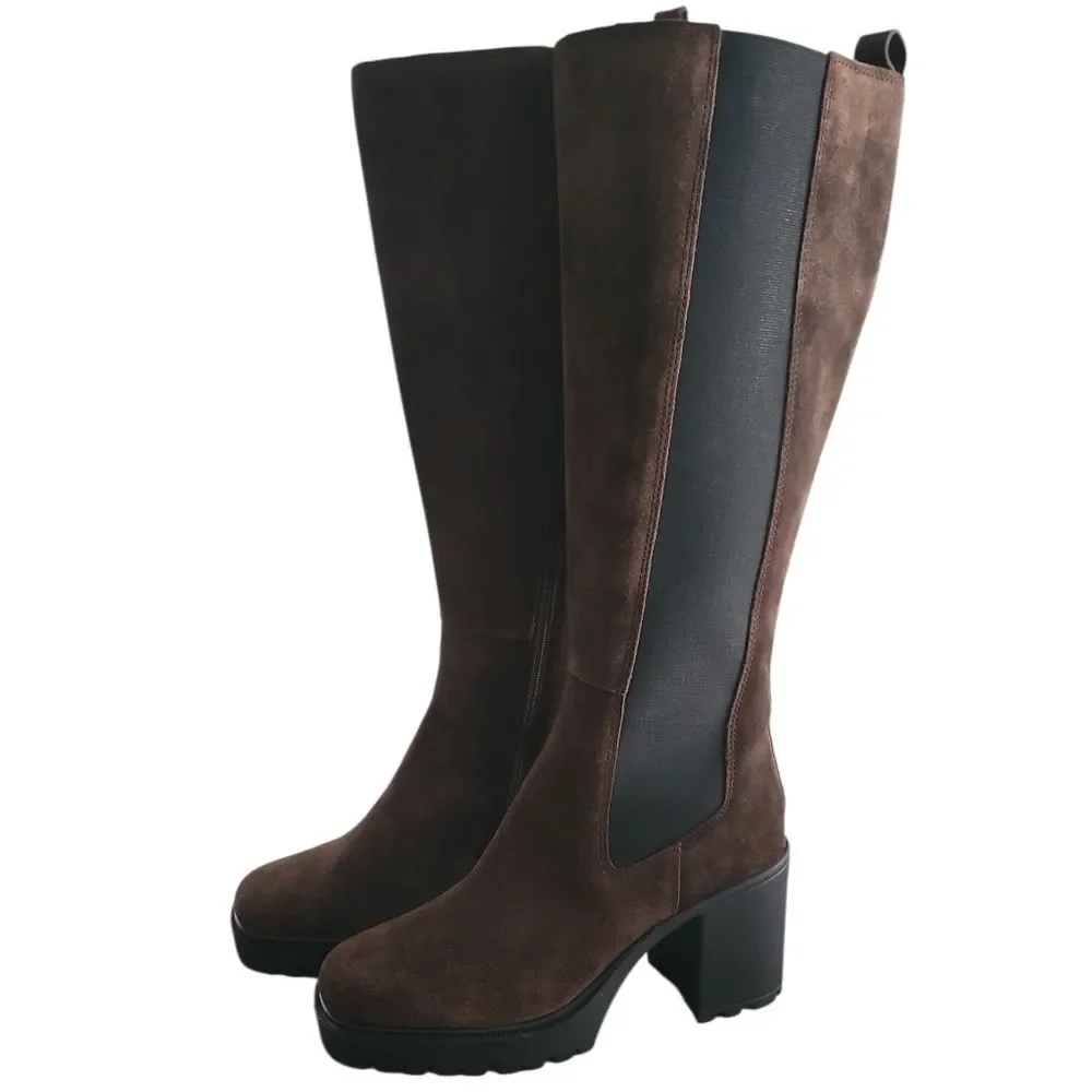 Steven Madden Deegan Women's High Knee  Brown Boots 10M